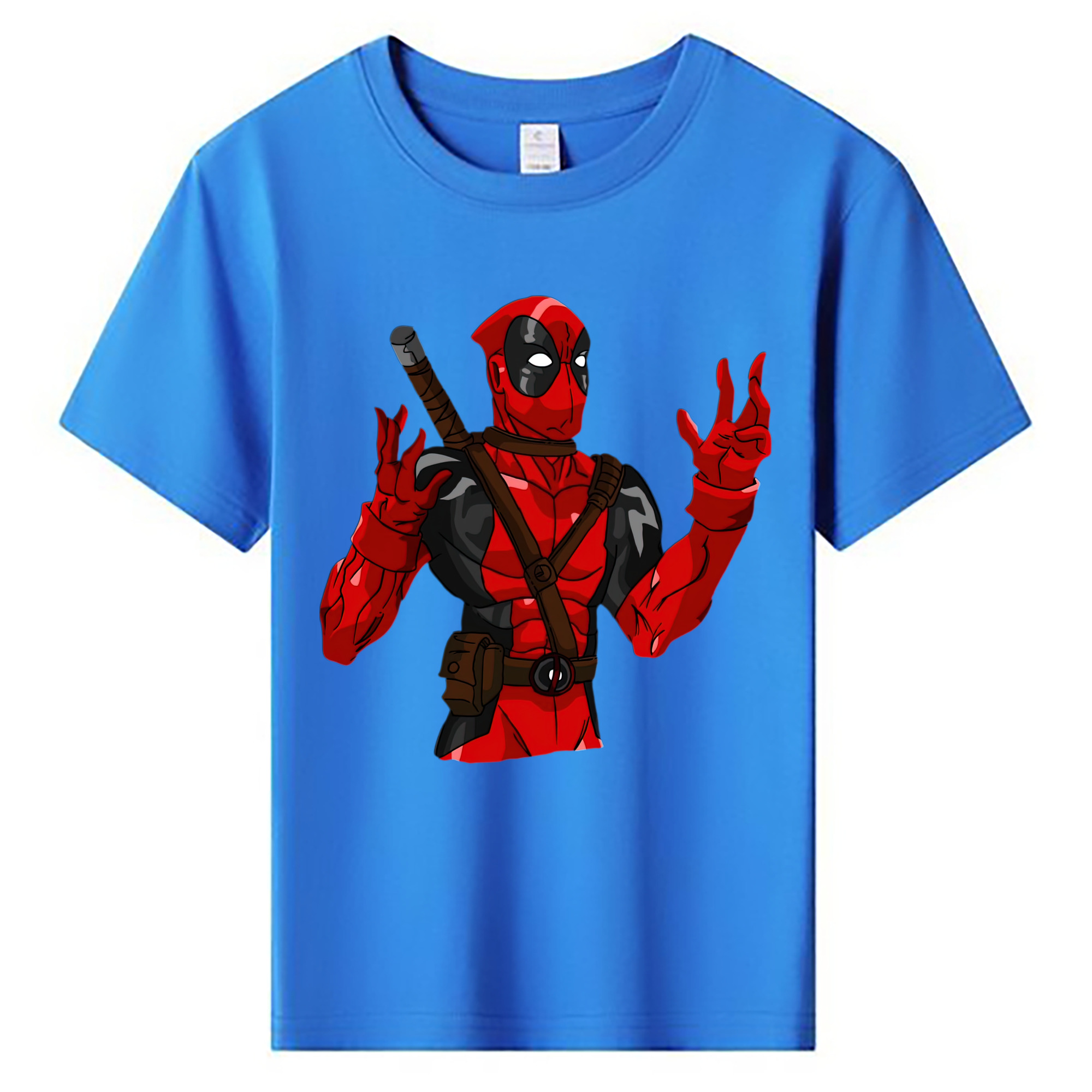 （画像用） Deadpool デッドプール 綿100％キッズTシャツ（フロントプリント）